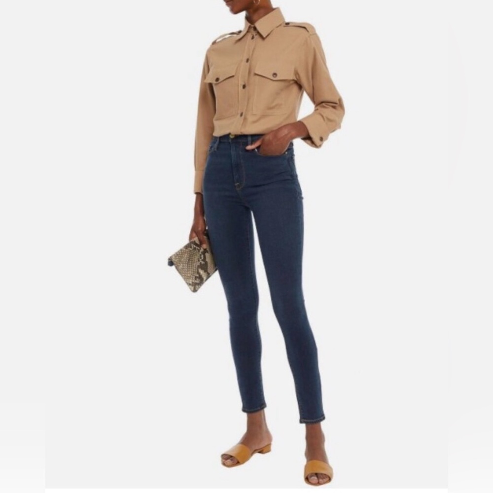 Frame Ali High Rise Cigarette Skinny Dark Blue Jeans sz. 30 EUC!